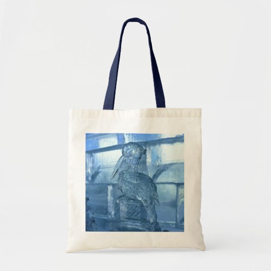Pelican Ice Sculpture, Quebec, Canada Tote Bag (Voorkant)