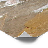 Pelican in de oceaan poster (Hoek)