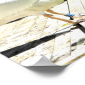 Pelican in het voorjaar in Spanje Poster (Hoek)