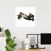 Pelican in poster (Thuiskantoor)