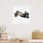 Pelican in poster (Keuken)