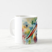 Pelican in Serenity 210724AREF108 - Watercolor Koffiemok (Voorkant links)