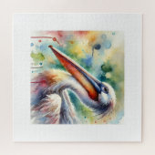 Pelican in Serenity 210724AREF108 - Watercolor Legpuzzel (Horizontaal)