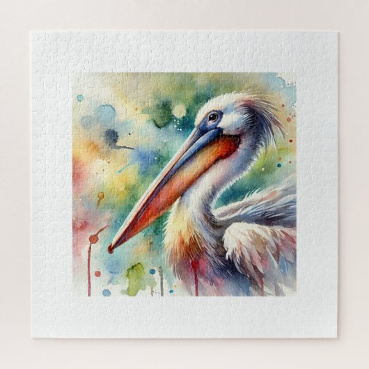 Pelican in Serenity 210724AREF108 - Watercolor Legpuzzel (Verticaal)
