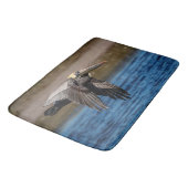 Pelican in vlucht badmat (Gekanteld)