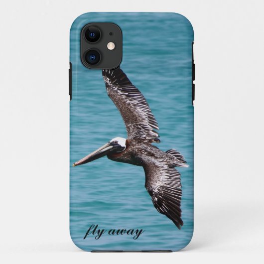 Pelican in vlucht Case-Mate iPhone case (Achterkant)