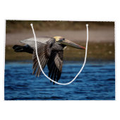 Pelican in vlucht groot cadeauzakje (Achterkant)