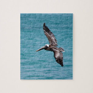 Pelican in vlucht legpuzzel