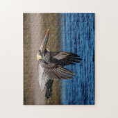 Pelican in vlucht legpuzzel (Verticaal)
