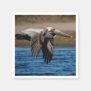 Pelican in vlucht servet