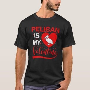 Pelican is mijn Valentijn Funny Heart Pelican Vale T-shirt