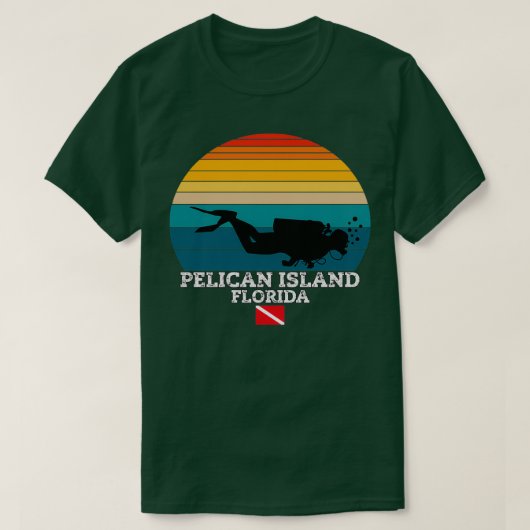 Pelican Island US Island Diving T-shirt (Design voorkant)