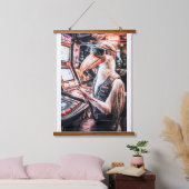 PELICAN KENO GAME-OMROEP. MASKER DRAGEN HANGEND WANDKLEED (Slaapkamer)