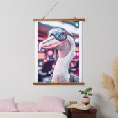 PELICAN KENO GAME-OMROEP. MASKER DRAGEN HANGEND WANDKLEED (Slaapkamer)