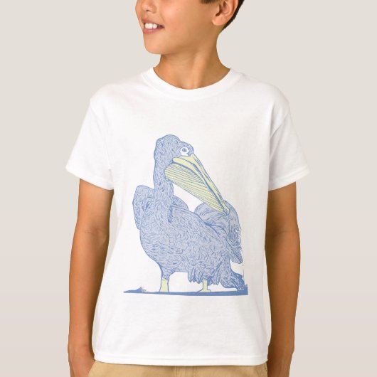Pelican Kinder Ringer Shirt (Voorkant)