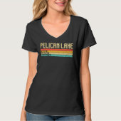 Pelican Lake Minnesota Funny Vist Camping Summe T-shirt (Voorkant)
