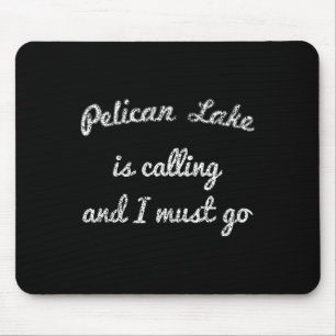 Pelican Lake Minnesota Grappig Vissen Kamperen Zom Muismat