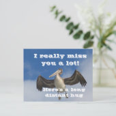 Pelican Love_ Briefkaart (Staand voorkant)