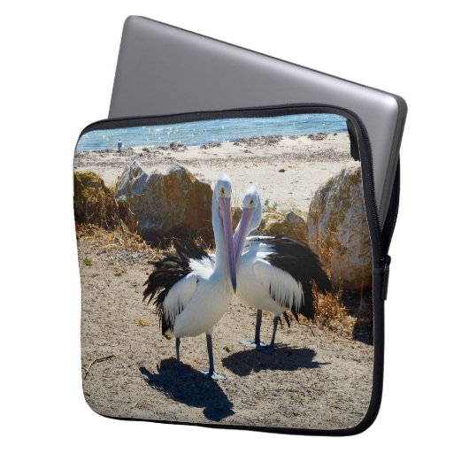 Pelican Love, laptophoes Laptop Sleeve (Voorkant Links)