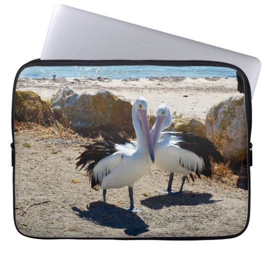 Pelican Love, laptophoes Laptop Sleeve (Voorkant)