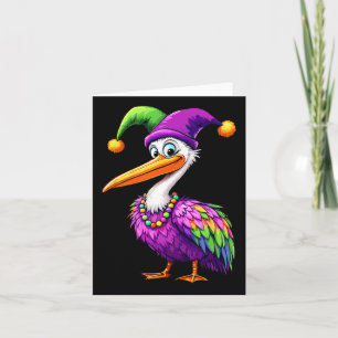 Pelican Mardi Gras Carnaval Lover Mannen Vrouwen K Kaart