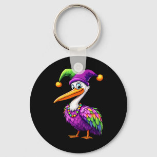Pelican Mardi Gras Carnaval Lover Mannen Vrouwen K Sleutelhanger