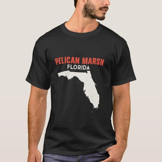 Pelican Marsh Florida USA T-shirt (Voorkant)