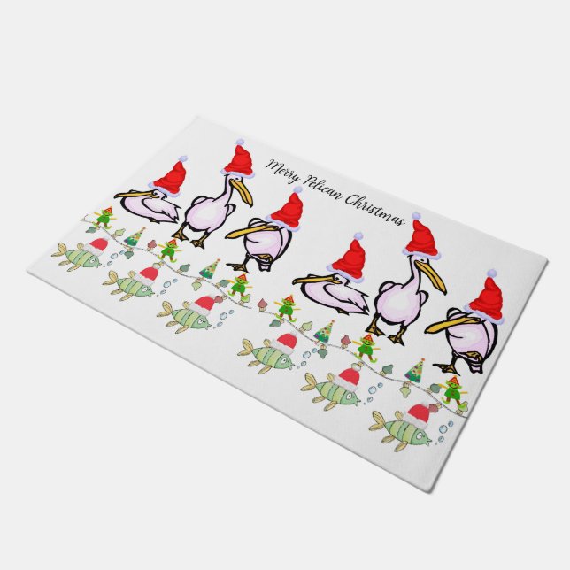 Pelican Merry KerstMatt Doormat Deurmat (Schuin)