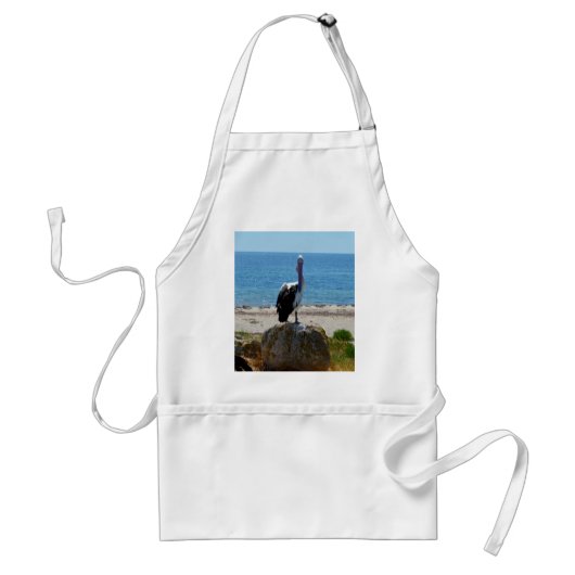 Pelican met de blik, standaard schort (Voorkant)
