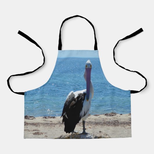 Pelican met de look, Kinder Full Print Schort (Voorkant)