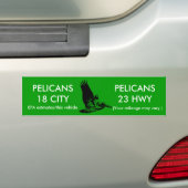 Pelican Mileage Rating Bumpersticker (Op auto)