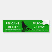 Pelican Mileage Rating Bumpersticker (Voorkant)