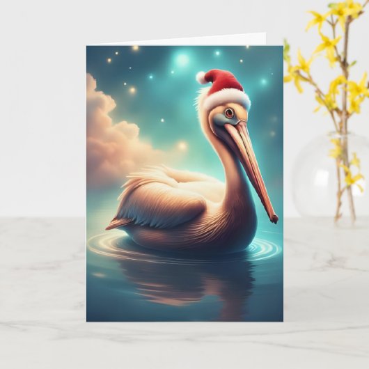 Pelican Noel Kaart (Gele Bloem)