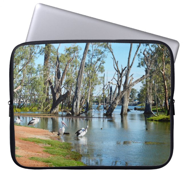 Pelican Oasis Berri Riverland Zuid-Australië Laptop Sleeve (Voorkant)