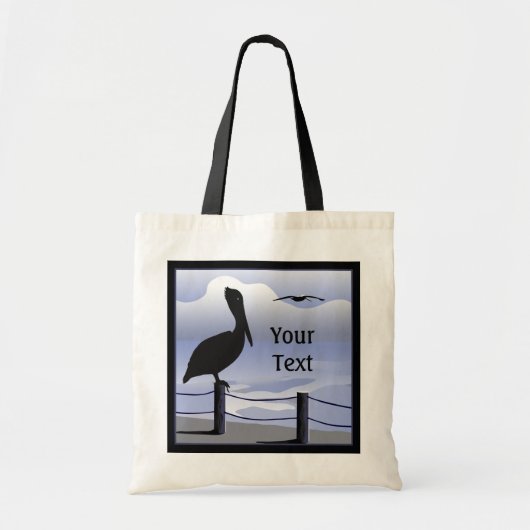 Pelican Ocean Shoreline Canvas tas (Voorkant)