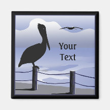 Pelican Ocean Shoreline Custom Magnet