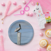 Pelican op een Bord na papier (Feest)