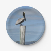 Pelican op een Bord na papier (Voorkant)