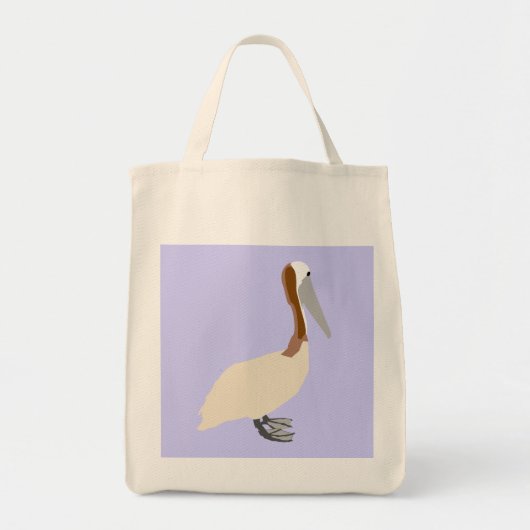 Pelican op White Bag Tote Bag (Voorkant)