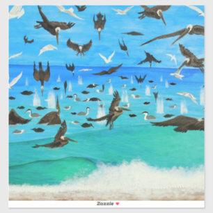 Pelican pandemonium sticker