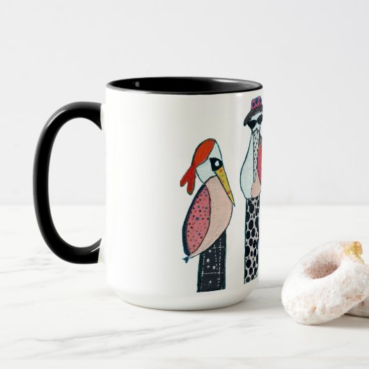Pelican Perch Mug Mok (Met donut)