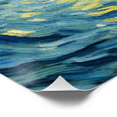 Pelican Perched Over Water Schilderij Decoupage Perfect Poster (Hoek)