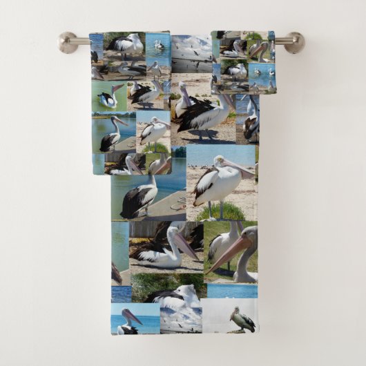 Pelican Photo Collage Bad Handdoek (Insitu)