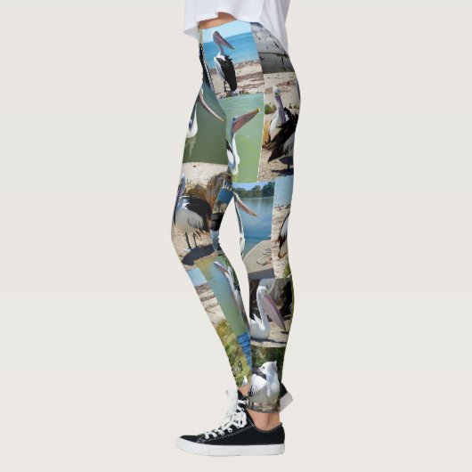 Pelican Photo Collage, Dames Leggings (Links)