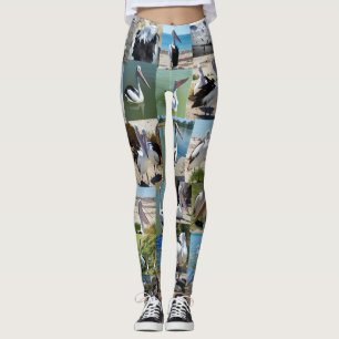 Pelican Photo Collage Leggings
