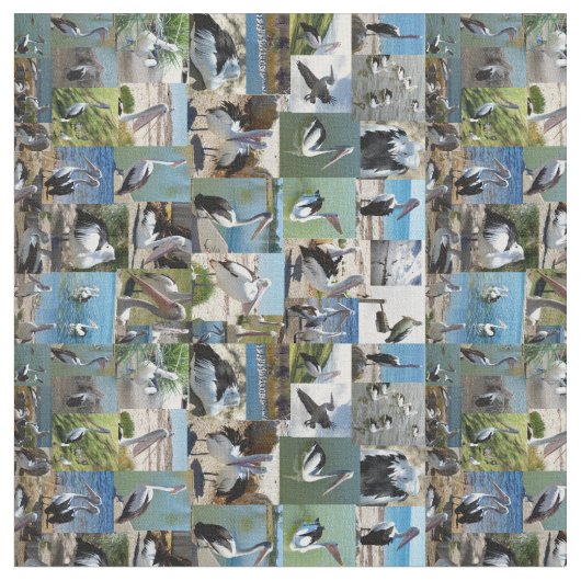 Pelican Photo Collage Stof (Close Up)
