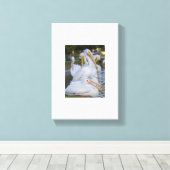 Pelican Pile Art Canvas Afdruk (Insitu (Houten vloer))