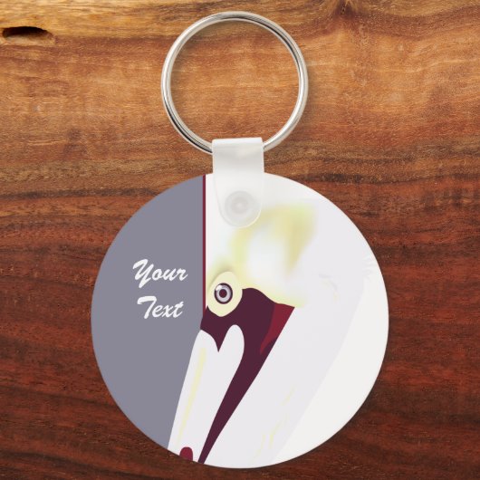 Pelican Portrait Sleutelhanger (Voorkant)