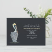 Pelican Post Wedding Brunch Uitnodiging (Staand voorkant)