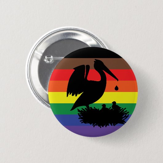 Pelican Pride Ronde Button 5,7 Cm (Voorkant /achterkant)